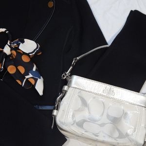 Silver Coach Purse